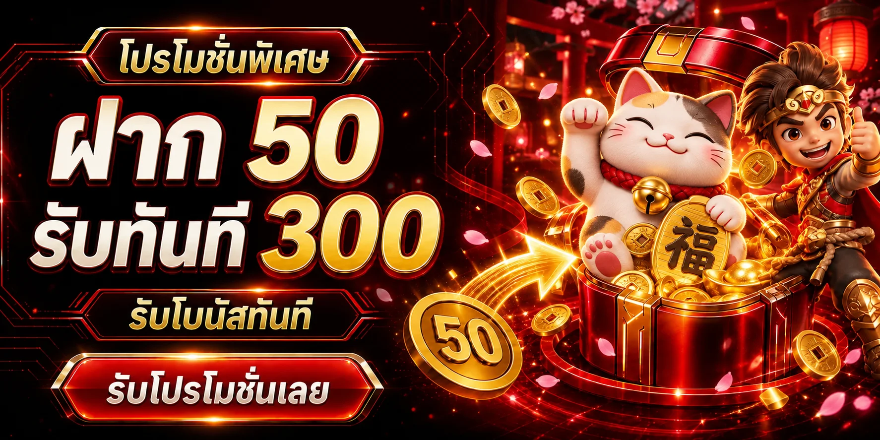 โปรโมชั่นสมาชิกใหม่ TESLA68 พร้อมตัวละคร Lucky Neko
